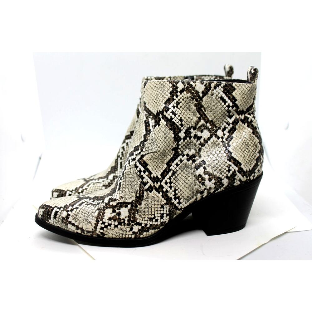 Loft Outlet Python Print Vegan Leather Western An… - image 1